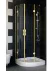 Душевой уголок Vegas Glass AFS-F 80*90 09 01 R профиль золото, стекло прозрачное