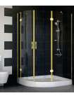 Душевой уголок Vegas Glass AFS-F 120*90 09 01 R профиль золото, стекло прозрачное