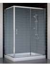 Душевой уголок Vegas Glass ZP+ZPV 130*80 08 02 профиль глянцевый хром, стекло шиншилла