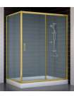Душевой уголок Vegas Glass ZP+ZPV 140*90 09 10 профиль золото, стекло сатин