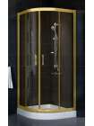 Душевой уголок Vegas Glass ZS-F 80*100 09 05 профиль золото, стекло бронза