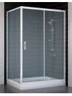 Душевой уголок Vegas Glass ZP+ZPV 120*80 01 10 профиль белый, стекло сатин