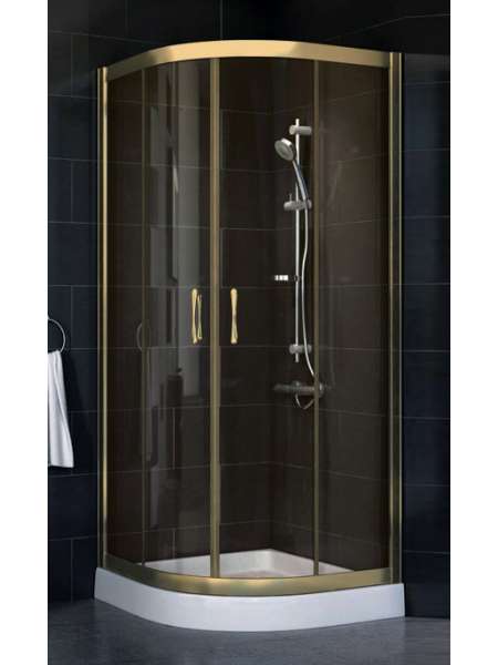 Душевой уголок Vegas Glass ZS-F 80*90 05 05 профиль бронза, стекло бронза