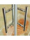 Душевой уголок GuteWetter Slide Rectan GK-864 левая 90x85 см стекло бесцветное, профиль хром