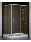 Душевой уголок Vegas Glass ZP+ZPV 120*100 07 05 профиль матовый хром, стекло бронза
