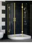 Душевой уголок Vegas Glass AFS-F 110*90 09 01 R профиль золото, стекло прозрачное