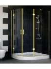 Душевой уголок Vegas Glass AFS-F 120*100 09 01 R профиль золото, стекло прозрачное