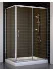 Душевой уголок Vegas Glass ZP+ZPV 120*80 08 05 профиль глянцевый хром, стекло бронза