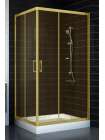 Душевой уголок Vegas Glass ZA-F 80*100 09 05 профиль золото, стекло бронза