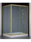 Душевой уголок Vegas Glass ZP+ZPV 130*100 09 10 профиль золото, стекло сатин