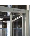 Душевой уголок GuteWetter Practic Square GK-404 правая 80x80 см стекло бесцветное, профиль матовый хром