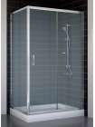Душевой уголок Vegas Glass ZP+ZPV 110*70 08 10 профиль глянцевый хром, стекло сатин
