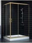 Душевой уголок Vegas Glass ZA-F 90*120 05 01 профиль бронза, стекло прозрачное