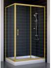 Душевой уголок Vegas Glass ZP+ZPV 110*70 09 01 профиль золото, стекло прозрачное