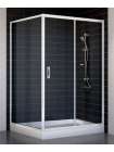 Душевой уголок Vegas Glass ZP+ZPV 120*100 01 01 профиль белый, стекло прозрачное