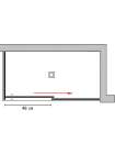 Душевой уголок GuteWetter Slide Rectan GK-863A правая 110x70 см стекло бесцветное, профиль хром