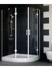 Душевой уголок Vegas Glass AFS-F 120*90 01 01 L профиль белый, стекло прозрачное
