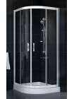 Душевой уголок Vegas Glass ZS-F 80*100 01 01 профиль белый, стекло прозрачное