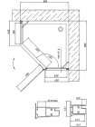 Душевой уголок Vegas Glass AFA-Pen 0090 01 01 R профиль белый, стекло прозрачное