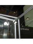 Душевой уголок GuteWetter Practic Square GK-404 левая 80x80 см стекло бесцветное, профиль матовый хром