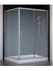 Душевой уголок Vegas Glass ZP+ZPV 130*100 07 02 профиль матовый хром, стекло шиншилла