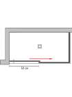 Душевой уголок GuteWetter Slide Rectan GK-863B правая 120x80 см стекло бесцветное, профиль хром