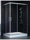 Душевой уголок Vegas Glass ZA-F 0120*100 08 01 профиль глянцевый хром, стекло прозрачное