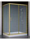 Душевой уголок Vegas Glass ZP+ZPV 120*90 09 02 профиль золото, стекло шиншилла