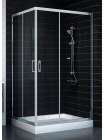Душевой уголок Vegas Glass ZA-F 90*110 08 01 профиль глянцевый хром, стекло прозрачное