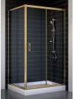 Душевой уголок Vegas Glass ZP+ZPV 100*90 05 01 профиль бронза, стекло прозрачное