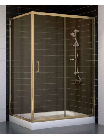 Душевой уголок Vegas Glass ZP+ZPV 120*90 05 05 профиль бронза, стекло бронза