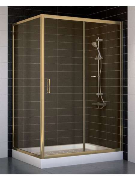 Душевой уголок Vegas Glass ZP+ZPV 120*90 05 05 профиль бронза, стекло бронза