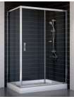 Душевой уголок Vegas Glass ZP+ZPV 120*70 08 01 профиль глянцевый хром, стекло прозрачное