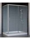 Душевой уголок Vegas Glass ZP+ZPV 140*80 07 02 профиль матовый хром, стекло шиншилла