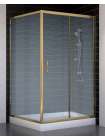 Душевой уголок Vegas Glass ZP+ZPV 110*100 05 02 профиль бронза, стекло шиншилла