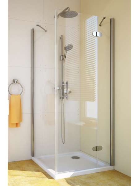 Душевой уголок GuteWetter Lux Square GK-103 правый 100x100 см стекло бесцветное, профиль хром
