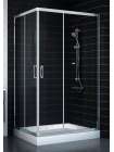 Душевой уголок Vegas Glass ZA-F 80*110 08 01 профиль глянцевый хром, стекло прозрачное