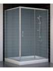Душевой уголок Vegas Glass ZP+ZPV 120*100 07 10 профиль матовый хром, стекло сатин