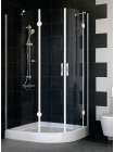Душевой уголок Vegas Glass AFS-F 110*100 01 01 L профиль белый, стекло прозрачное