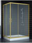Душевой уголок Vegas Glass ZA-F 90*120 09 10 профиль золото, стекло сатин