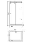 Душевой уголок Aquanet Gamma 1408-12 L