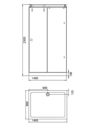Душевой уголок Aquanet Gamma 1408-12 L