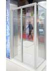 Душевой уголок GuteWetter Practic Rectan GK-402 левая 85x80 см стекло бесцветное, профиль матовый хром