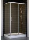 Душевой уголок Vegas Glass ZP+ZPV 100*80 08 05 профиль глянцевый хром, стекло бронза