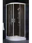 Душевой уголок Vegas Glass ZS-F 80*100 01 05 профиль белый, стекло бронза