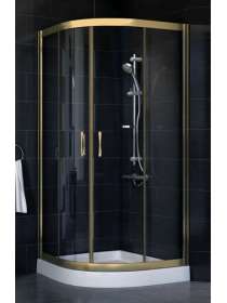Душевой уголок Vegas Glass ZS-F 80*120 05 01 профиль бронза, стекло прозрачное