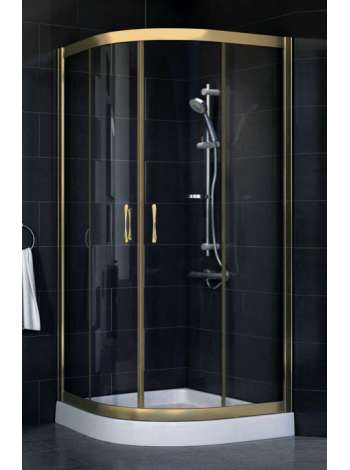Душевой уголок Vegas Glass ZS-F 80*120 05 01 профиль бронза, стекло прозрачное