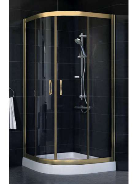 Душевой уголок Vegas Glass ZS-F 80*120 05 01 профиль бронза, стекло прозрачное