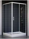 Душевой уголок Vegas Glass ZP+ZPV 100*100 01 01 профиль белый, стекло прозрачное