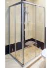 Душевой уголок GuteWetter Practic Rectan GK-422 правая 85x70 см стекло бесцветное, профиль матовый хром